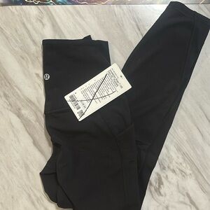 Lululemon align HR pants 25” with pockets - black size 4